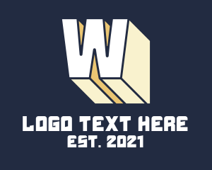 Web Design - 3D Letter W Tech logo design