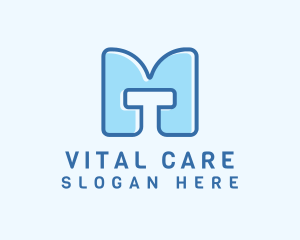Distilled - Blue Hygiene Letter MT logo design