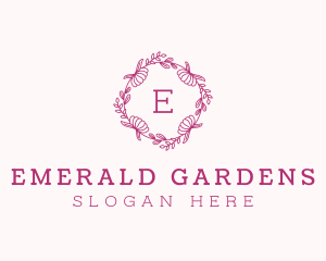 Flower Wreath Garden logo design