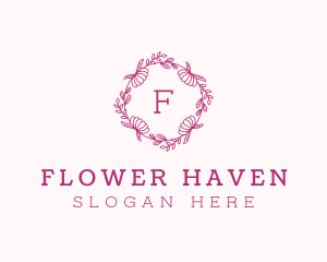 Flower Wreath Garden logo design