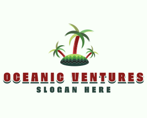 Tropical Island Trees logo design