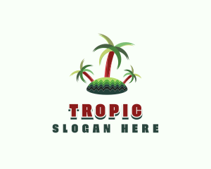 Tropical Island Trees logo design