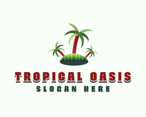 Tropical Island Trees logo design