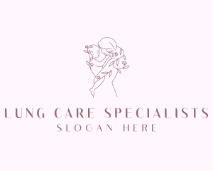 Mother Baby Child Care logo design