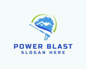 Power Wash Disinfection  logo design