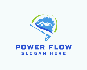 Power Wash Disinfection  logo design