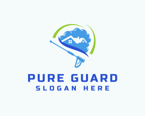 Power Wash Disinfection  logo design