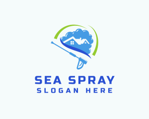 Power Wash Disinfection  logo design