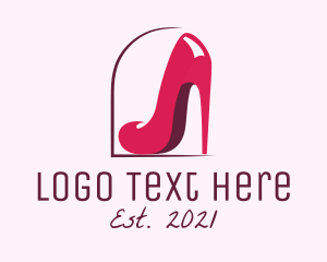Womens Clothing - Woman Fashion Heel logo design