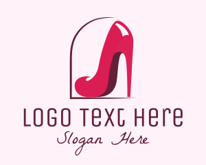 Woman Fashion Heel Logo