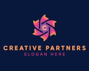 Creative Flower Startup logo design