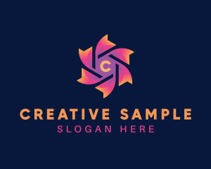 Creative Flower Startup logo design