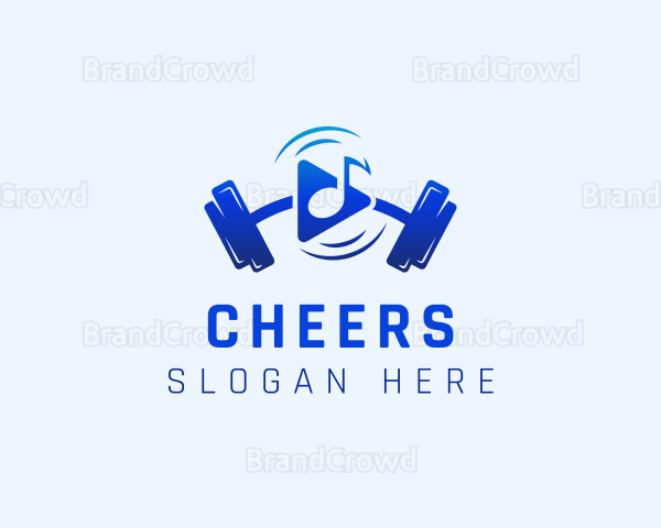 Music Fitness Motivation Logo