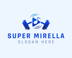 Music Fitness Motivation Logo