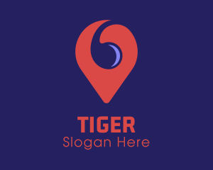 Spiral Location Pin Logo