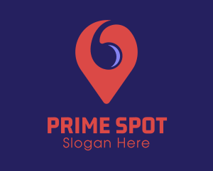 Location - Spiral Location Pin logo design