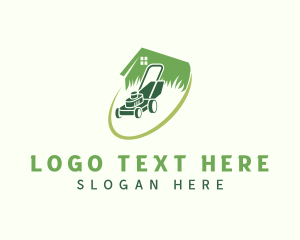 Sustainable - Gardening Lawn Mower logo design