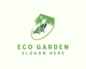 Gardening Lawn Mower logo design