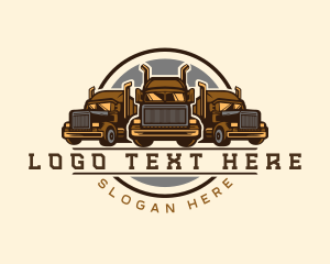 Export - Courier Truck Logistics logo design