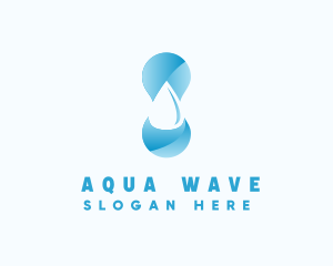 Water Supply Droplet logo design