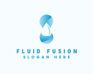 Water Supply Droplet logo design