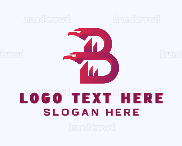 Eagle Head Letter B Logo