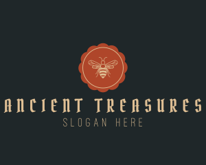 Antiquity - Retro Bee Flower logo design