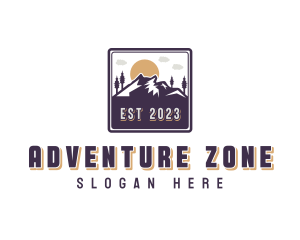 Mountain Outdoor Adventure logo design