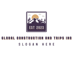 Tourist - Mountain Outdoor Adventure logo design