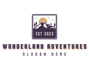 Mountain Outdoor Adventure logo design