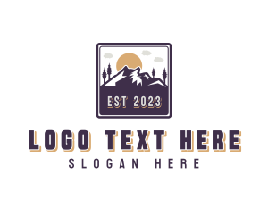 Mountain Outdoor Adventure Logo