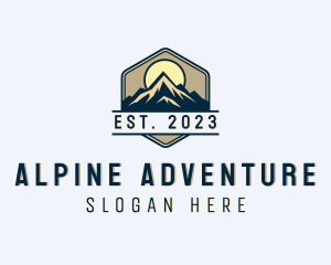 Outdoor Alpine Mountain logo design