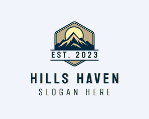 Outdoor Alpine Mountain logo design