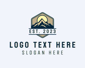 Trekking - Outdoor Alpine Mountain logo design