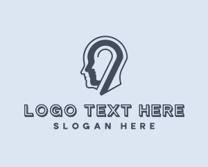Head - Mental Health Psychology Therapy logo design