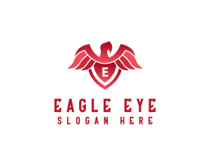 Eagle Wings Shield logo design