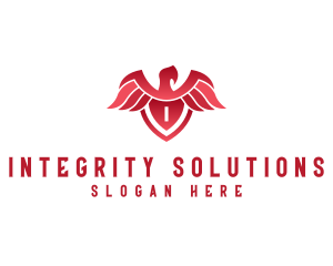 Investigation - Eagle Wings Shield logo design