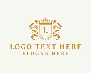 Agency - Luxury Crown Shield Boutique logo design