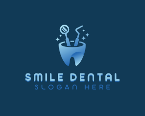Dental Tools Clinic logo design
