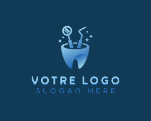 Molar - Dental Tools Clinic logo design