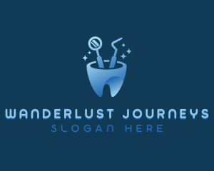 Oral Hygiene - Dental Tools Clinic logo design