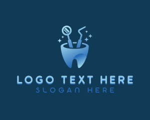 Root Canal - Dental Tools Clinic logo design