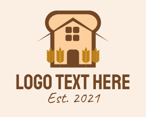 House - Bread Loaf House logo design