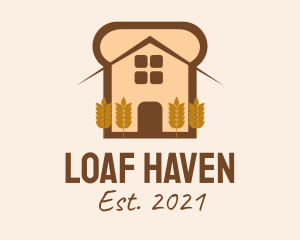 Bread Loaf House  logo design