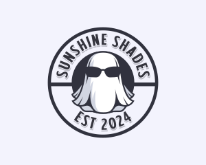 Sunglasses - Sunglasses Ghost Halloween logo design