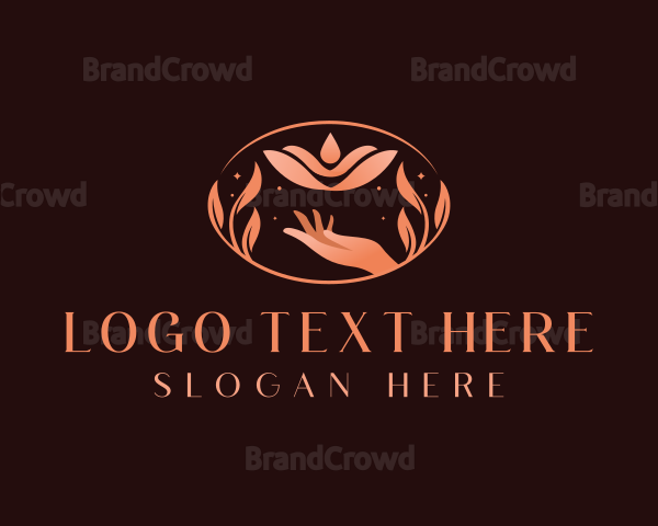 Lotus Flower Hand Logo