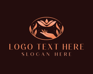  Lotus Flower Hand Logo