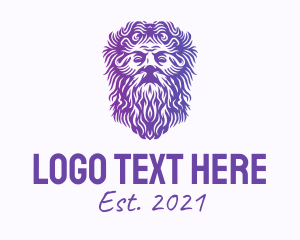 Beard - Roman Mythology God logo design