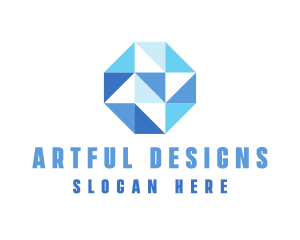 Simple Modern Octagon Business logo design