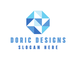 Simple Modern Octagon Business logo design